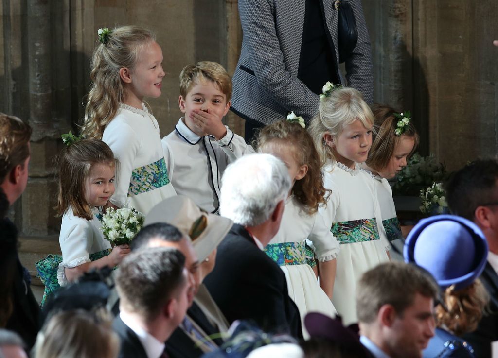 Princeza Charlotte i princ George na vjenčanju princeze Eugenie - 3