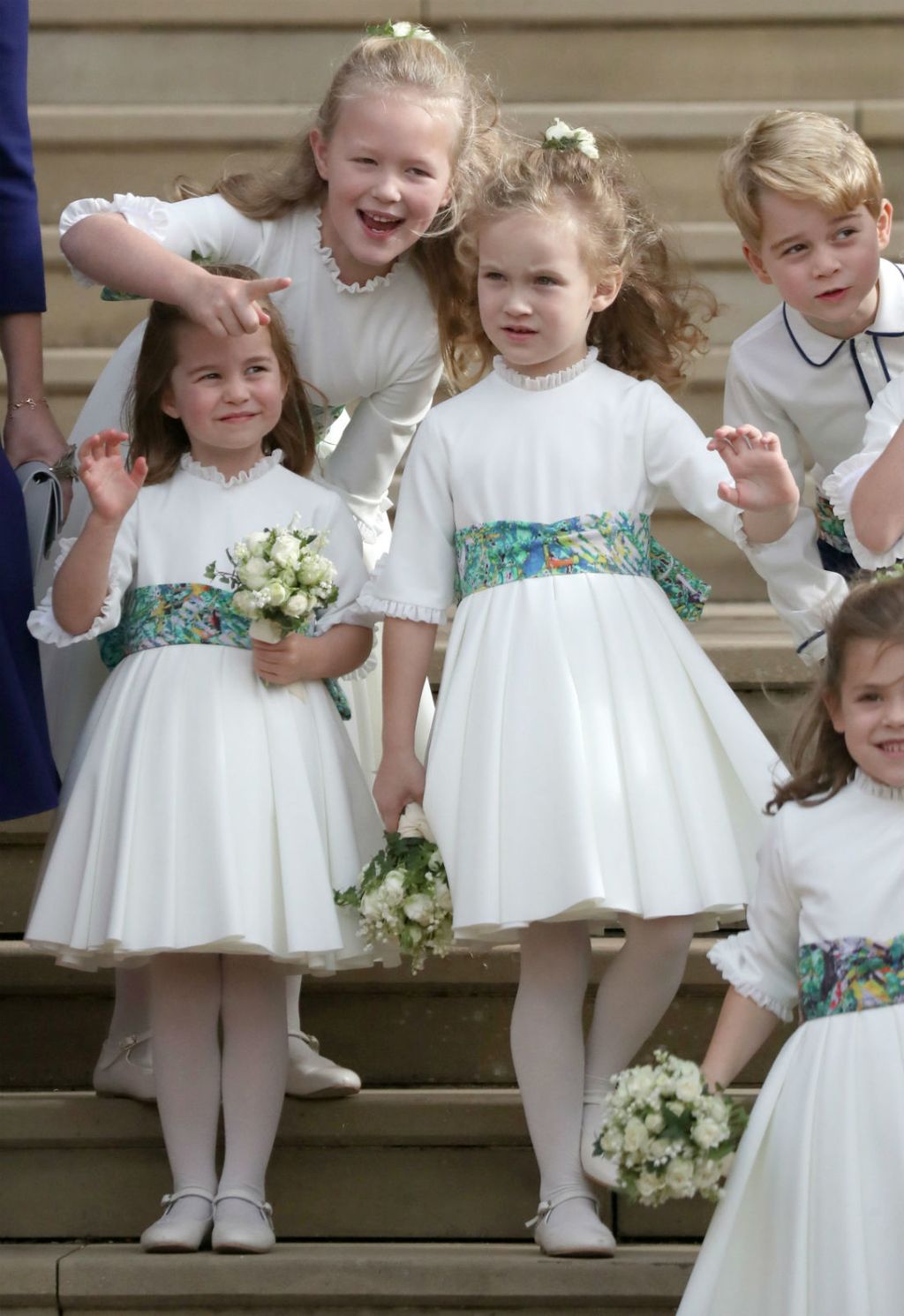 Princeza Charlotte i princ George na vjenčanju princeze Eugenie - 8