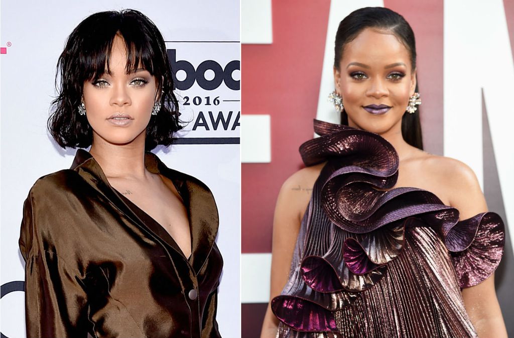 Rihanna sa šiškama i bez njih