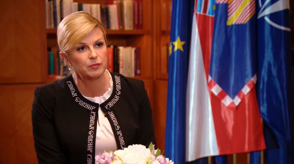 Predsjednica Kolinda Grabar Kitarović za Dnevnik Nove TV (Video: Dnevnik.hr) - 1