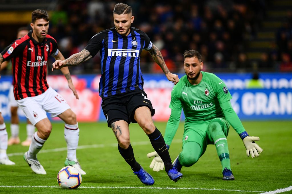 Mauro Icardi i Gianluigi Donnarumma (Foto: AFP)