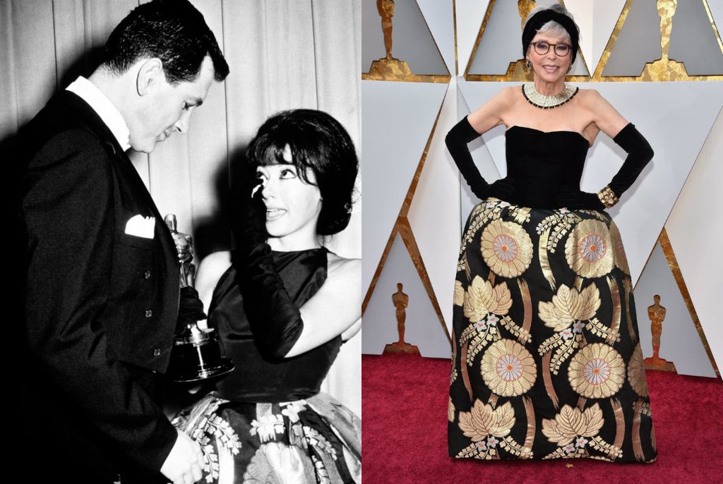 Rita Moreno 1962. i 2018. godine