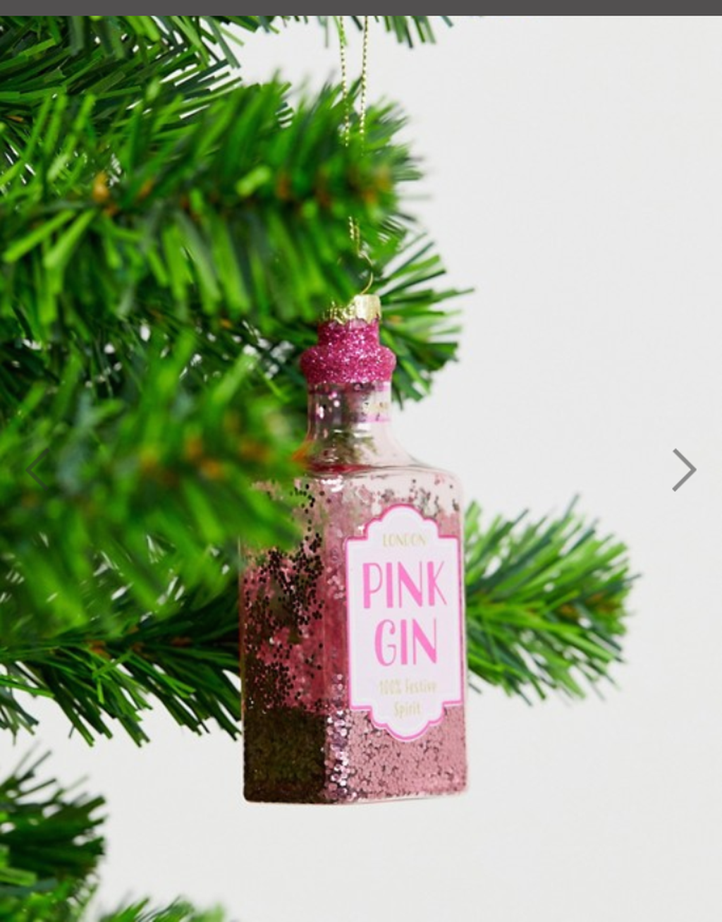 Ukras za drvce u obliku bočice džina