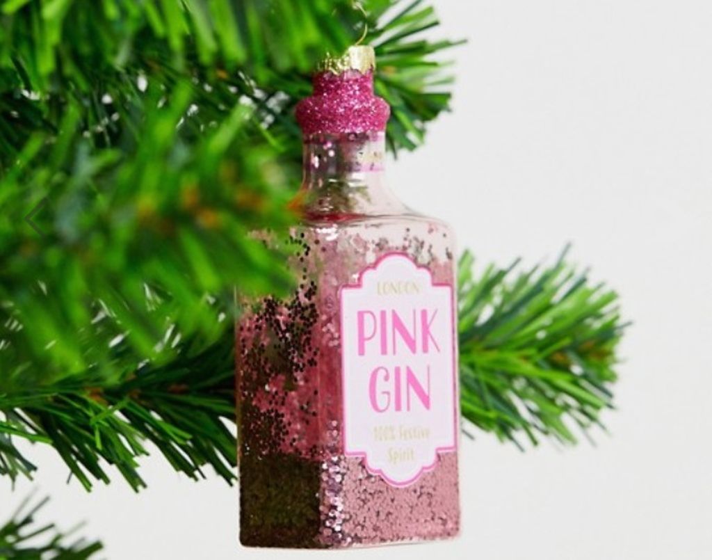 Ukras za drvce u obliku bočice džina