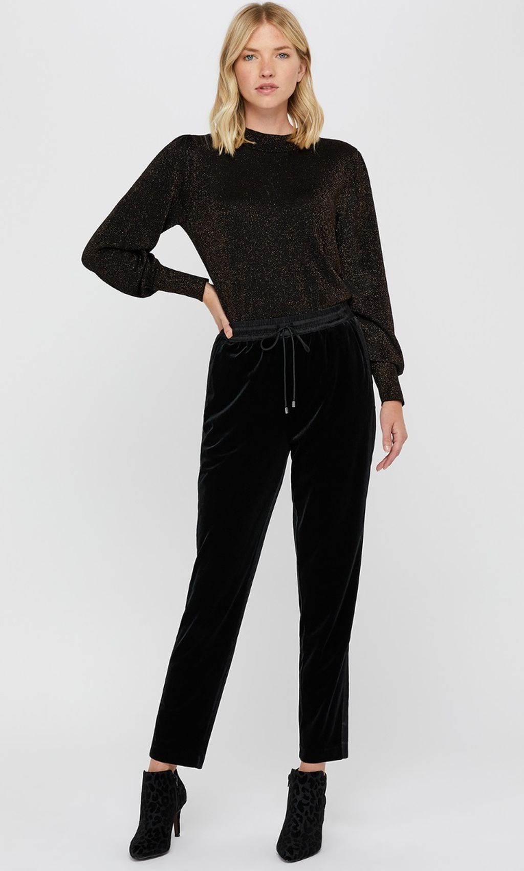 Hlače s elastičnim strukom - 6