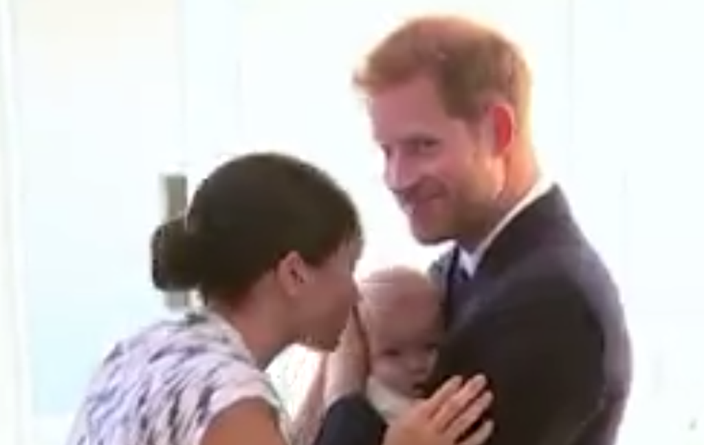 Meghan Markle, princ Harry i Archie (Foto: Screenshot)