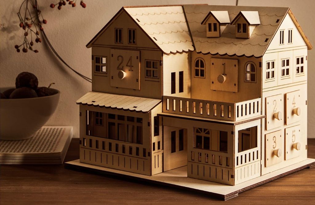 Adventski kalendar u obliku drvene kućice iz trgovine Zara Home - 2