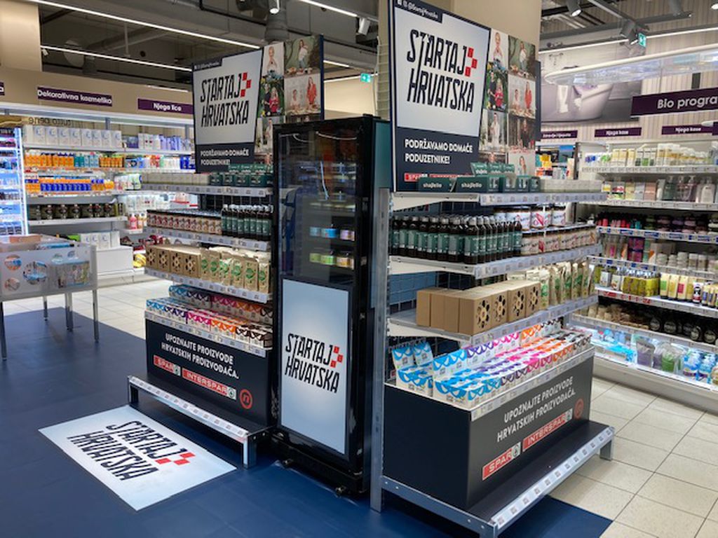 Plavu policu s proizvodima kandidata emisije Startaj Hrvatska možete pronaći u INTERSPAR i odabranim SPAR trgovinama