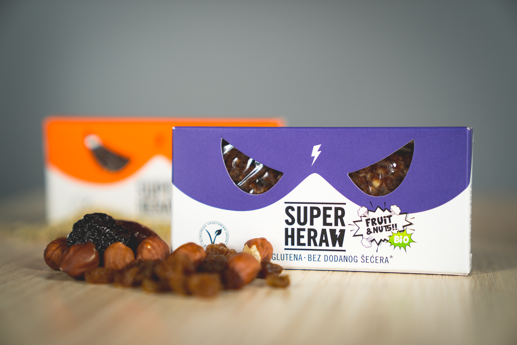 Superheraw BIO pločica VOĆE-ORAŠASTI PLODOVI