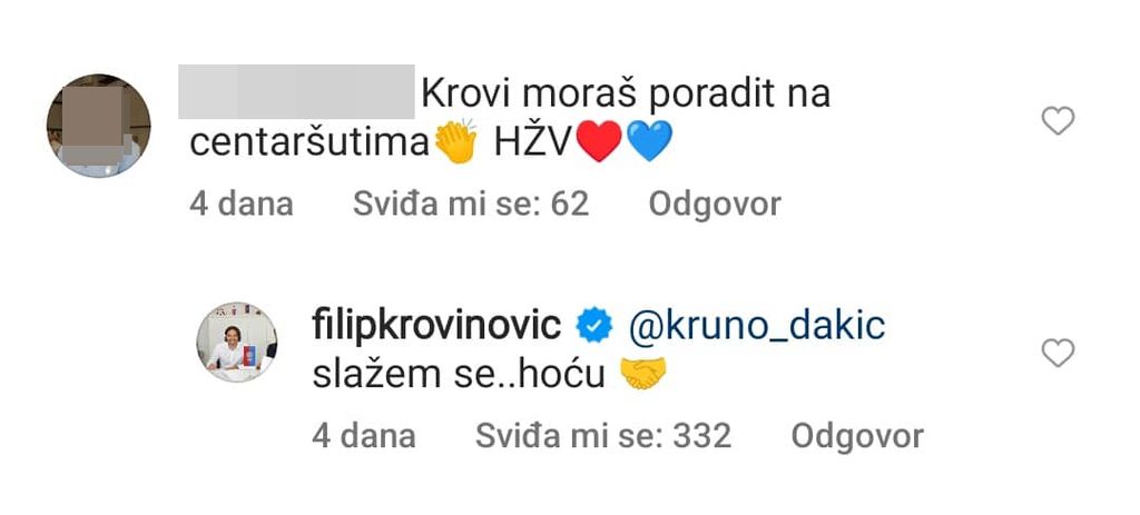 Navijač i Filip Krovinović