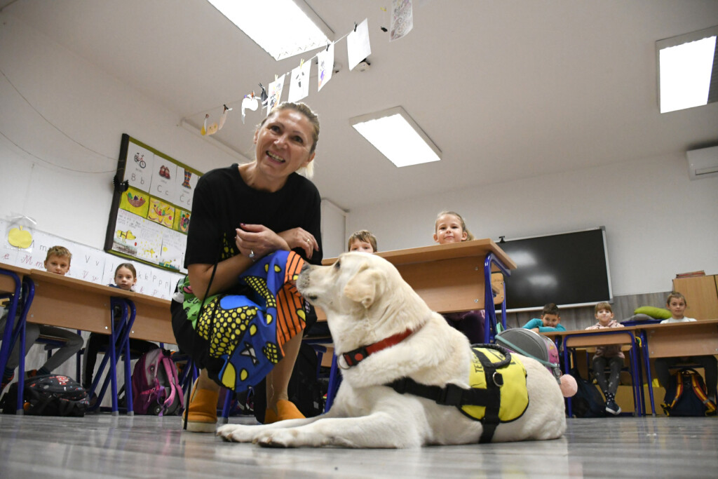 Terapijski pas Luna svakodnevno unosi radost u bjelovarsku osnovnu školu - 3