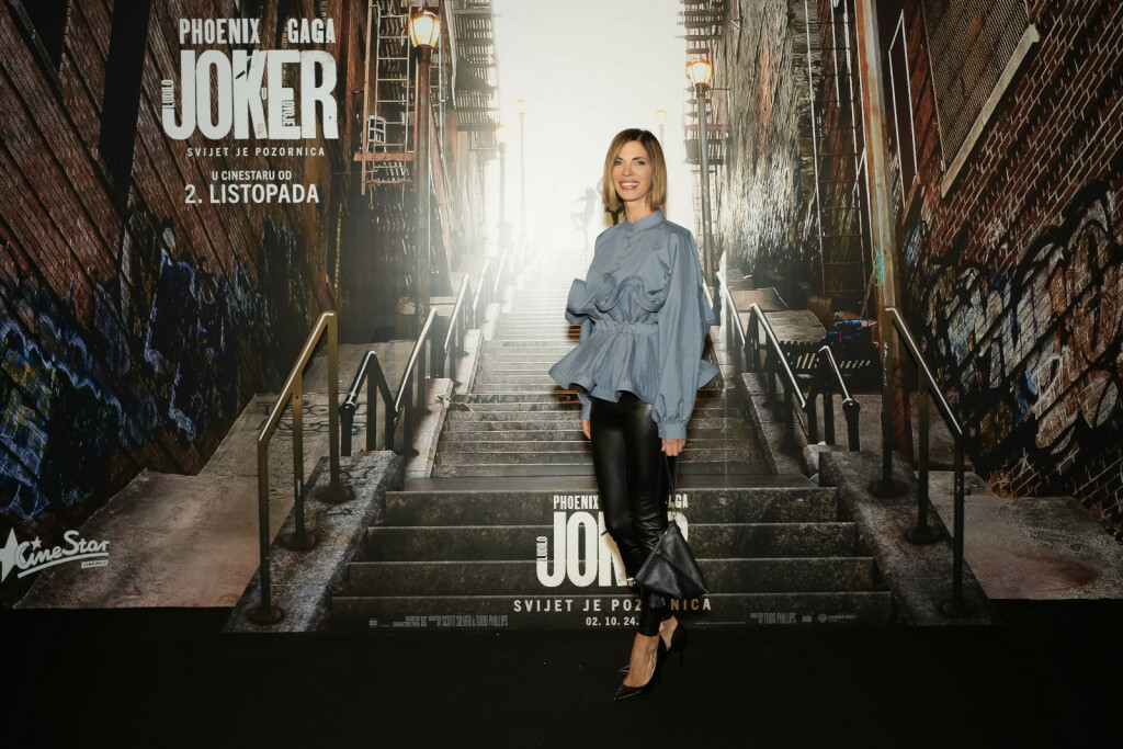 Bojana Gregorić Vejzović na premijeri filma 'Joker: Ludilo u dvoje' u Zagrebu