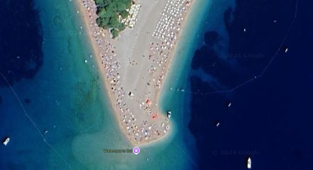 Plaža Zlatni rat kod Bola na Braču