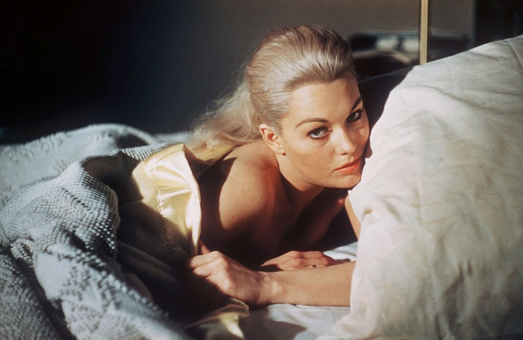 Kim Novak na setu filma Vertigo