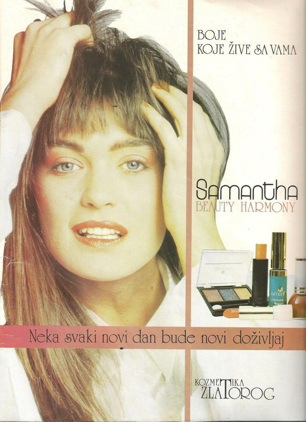 Bernarda Marovt u reklami za kozmetički brend Samantha