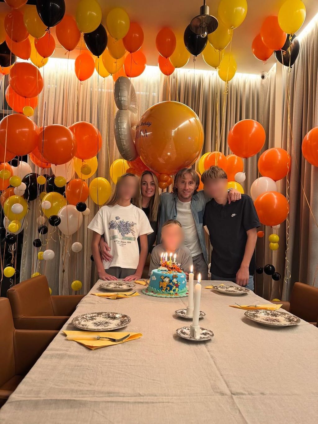 Luka Modrić s obitelji