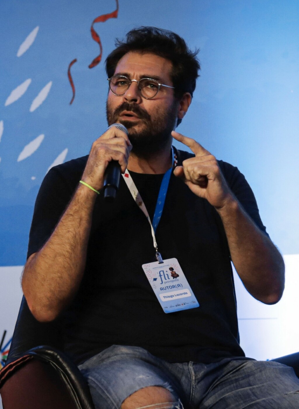 Thiago Lacerda 2024. na književnom festivalu u Brazilu