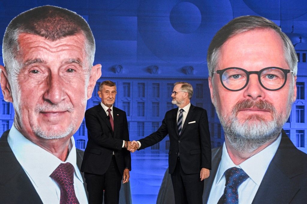 Andrej Babiš na biralištu