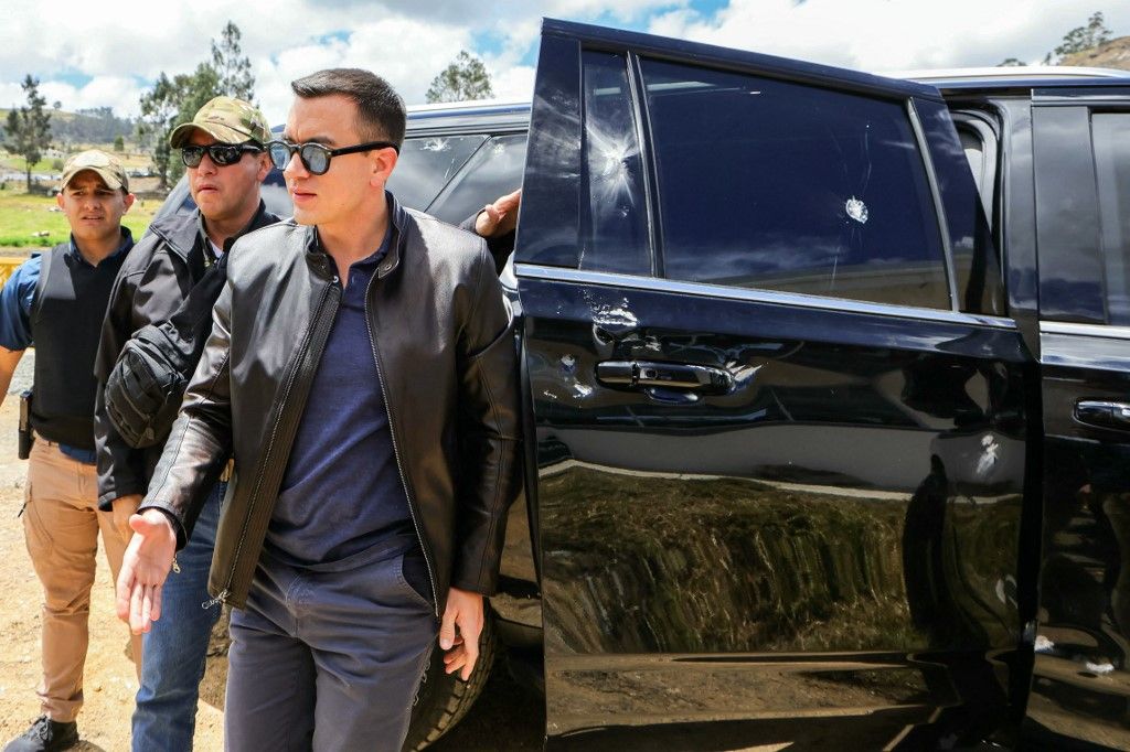 Ekvador: Pet osoba uhićeno nakon napada na automobil predsjednika Noboe - 3