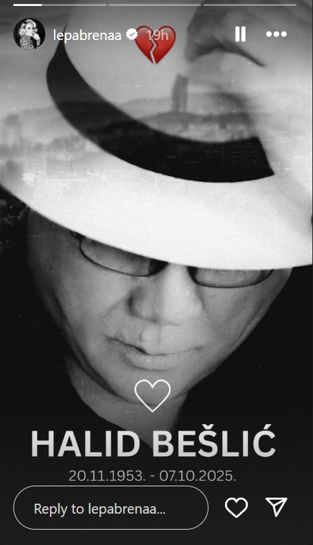 Lepa Brena oprostila se od Halida Bešlića - 3