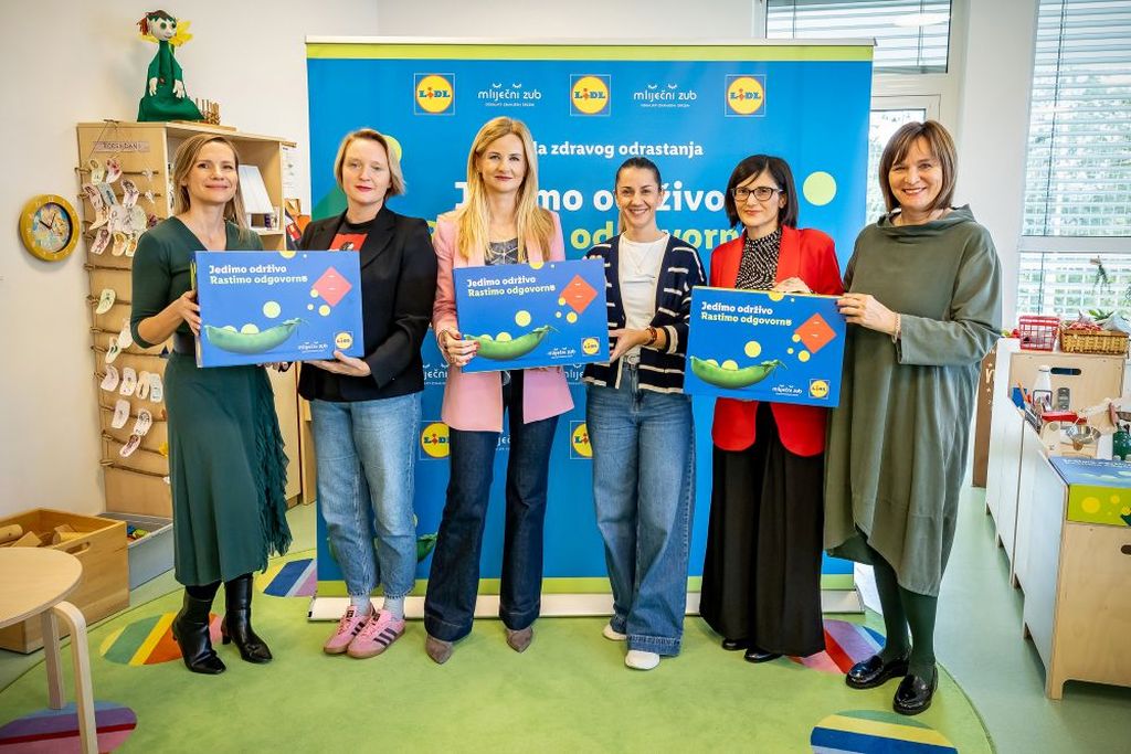 Gordana Anna Hubl, ravnateljica DV Maslacak i Lana Jugo, voditeljica CSRa i odrzivosti Lidla Hrvatska