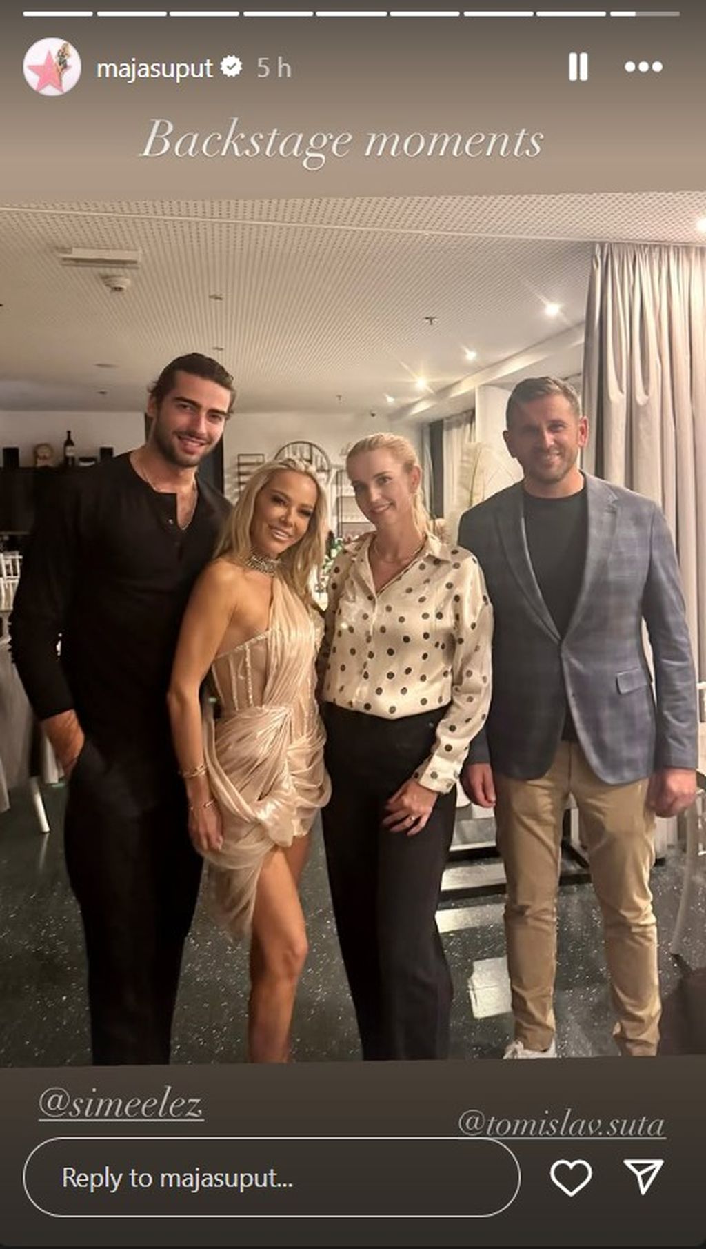 Maja Šuput na Instagramu