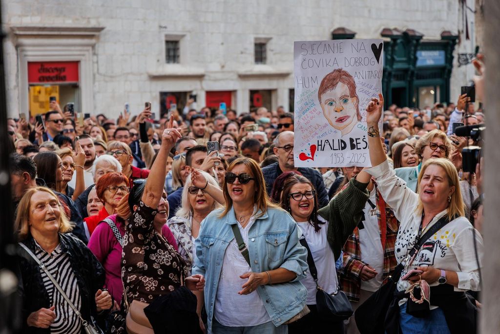 Oproštaj od Halida Bešlića u Splitu