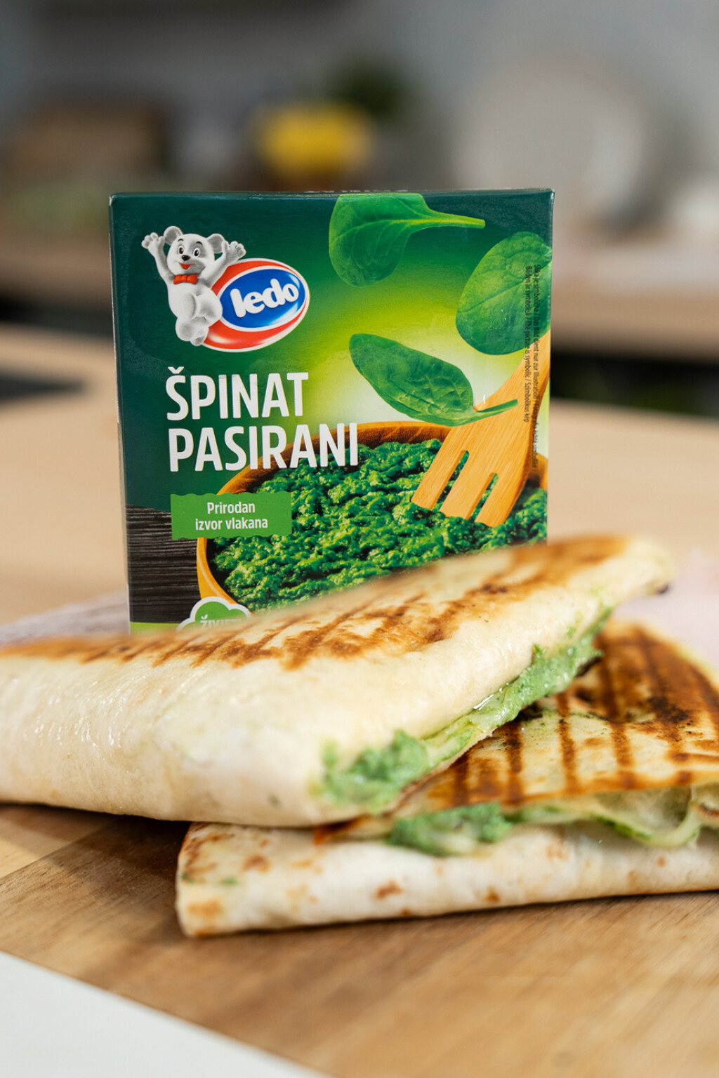 Brzi wrap sa špinatom i sirom