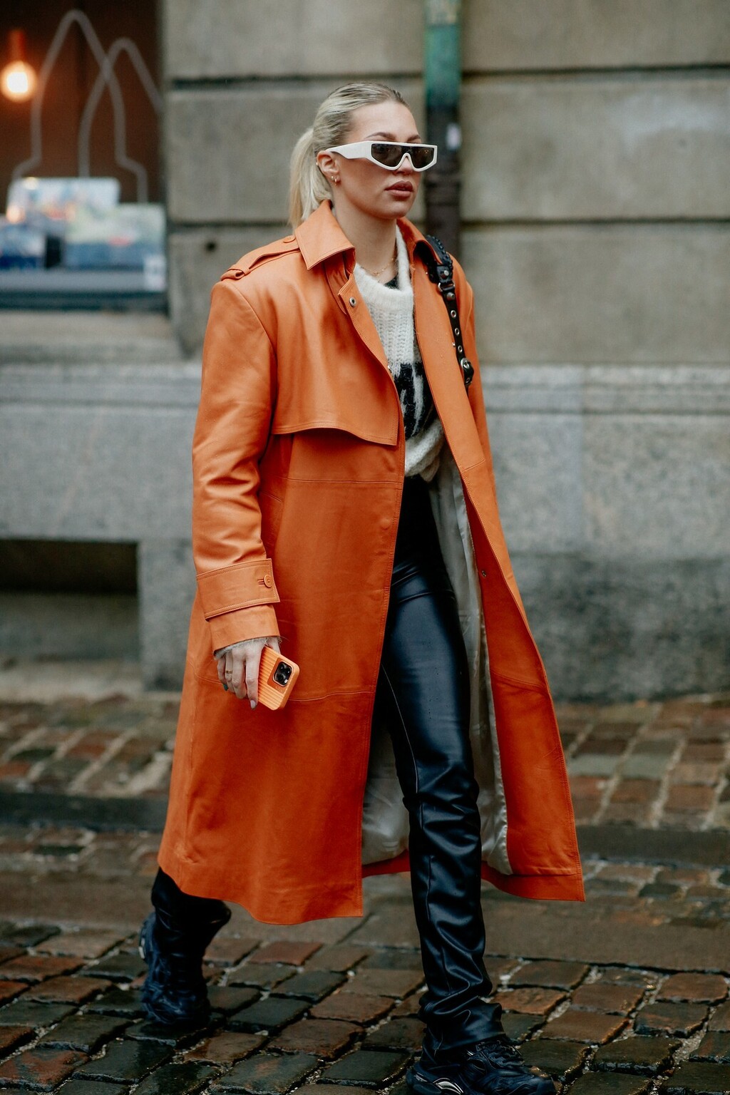 Kožnati komadi u street style izdanjima s Tjedna mode - 11