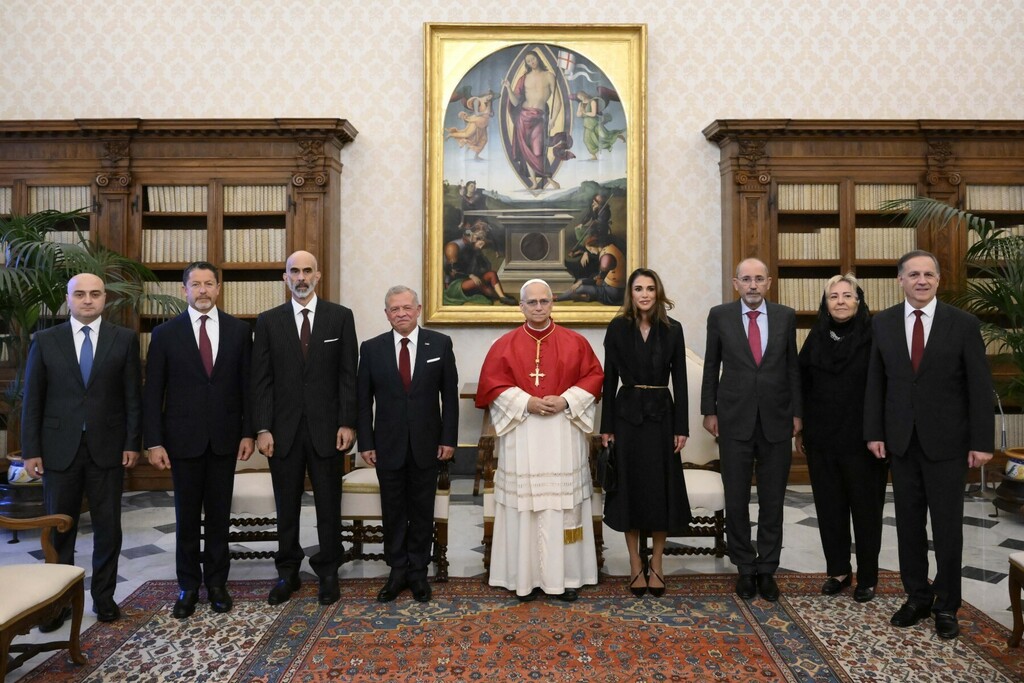 Kraljica Rania kod Pape