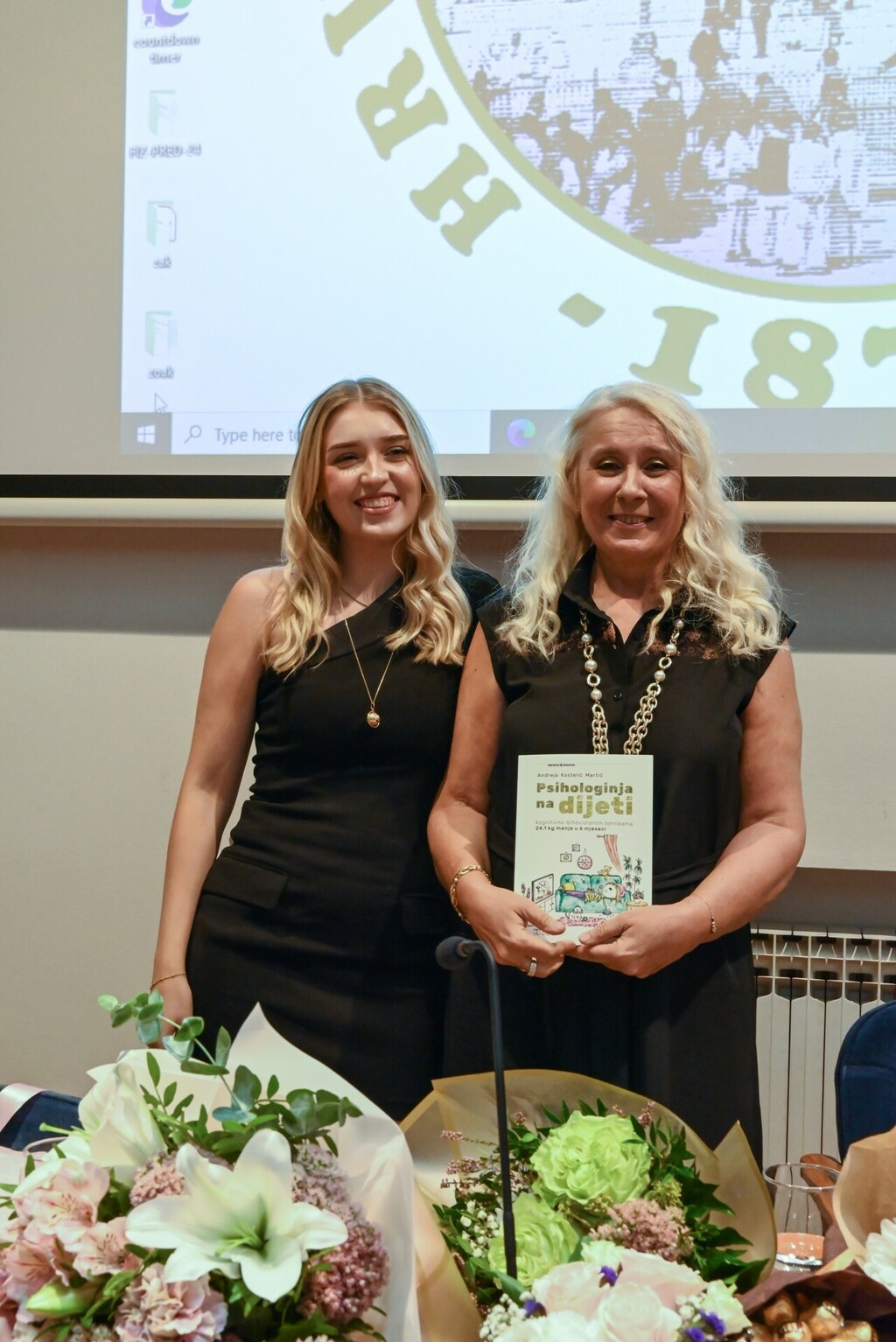 Andreja Kostelić Martić na promociji svoje knjige s kćeri Sarom
