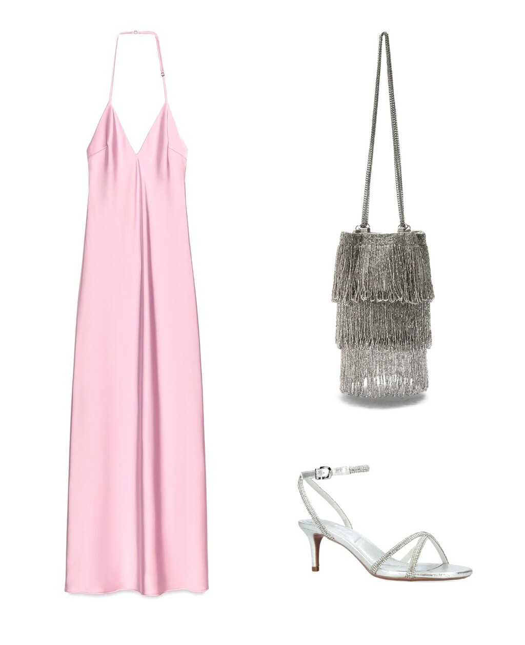 Siva i ružičasta u svečanoj kombinaciji