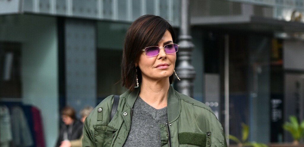 Anica Kovač na zagrebačkoj špici u trapericama sa svjetlucavim detaljima 2025. - 1