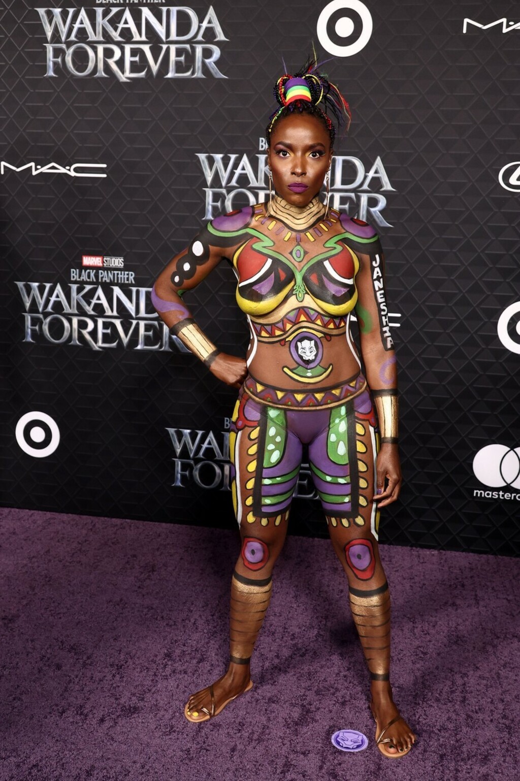 Janeshia Adams-Ginyard na premijeri filma Crna pantera: Wakanda zauvijek