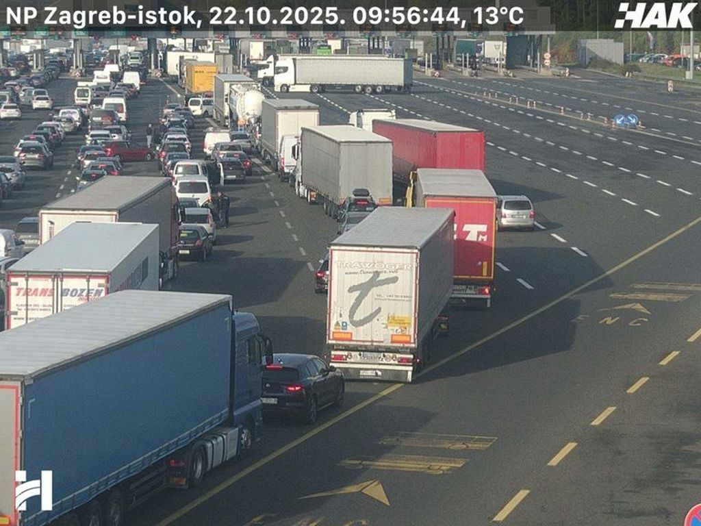 Gužva na autocesti nakon prometne nesreće