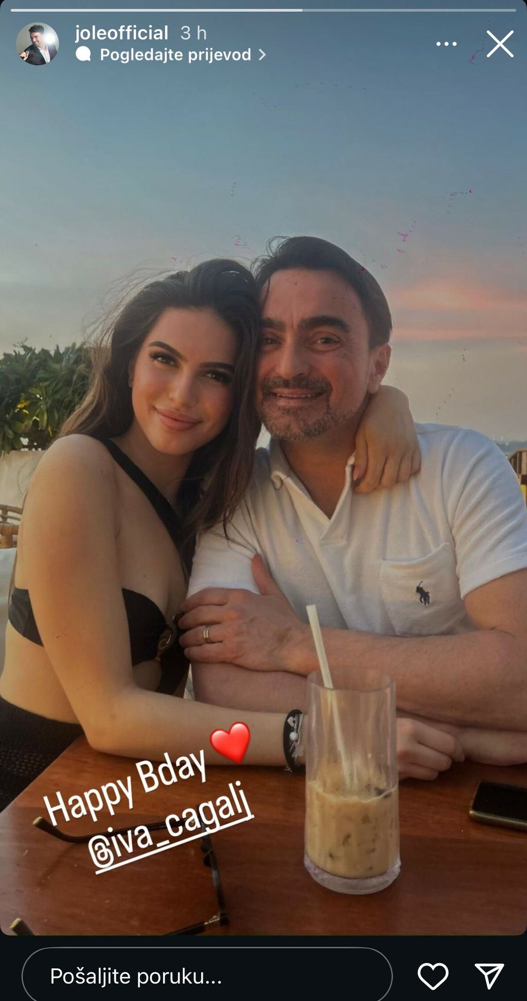 Joško Čagalj Jole i kćer Iva