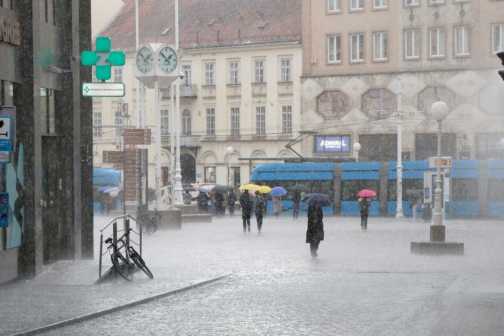 Tuča u Zagrebu