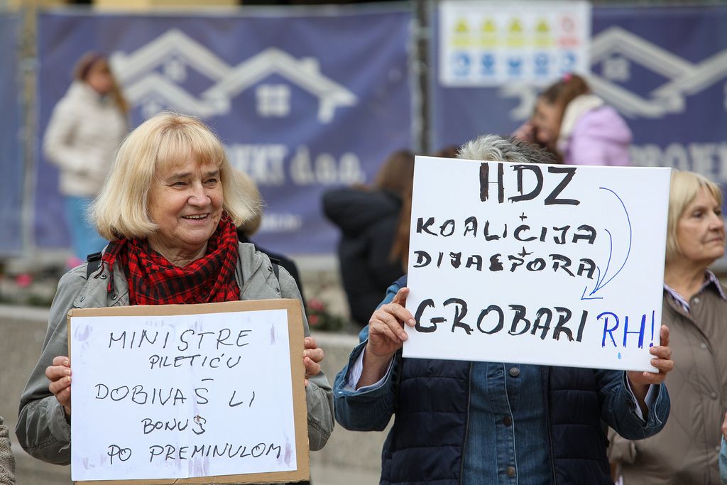 Prosvjed umirovljenika u Zagrebu - 6