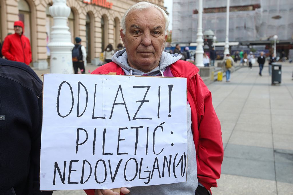 Prosvjed umirovljenika u Zagrebu - 6