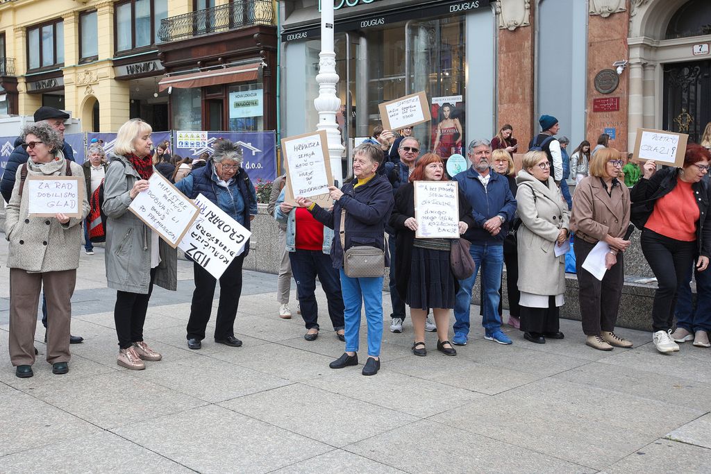 Prosvjed umirovljenika u Zagrebu - 6