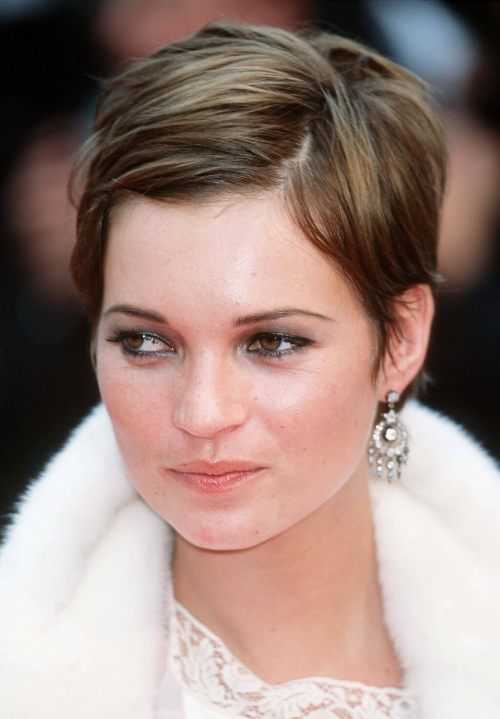 Kate Moss s pixie frizurom