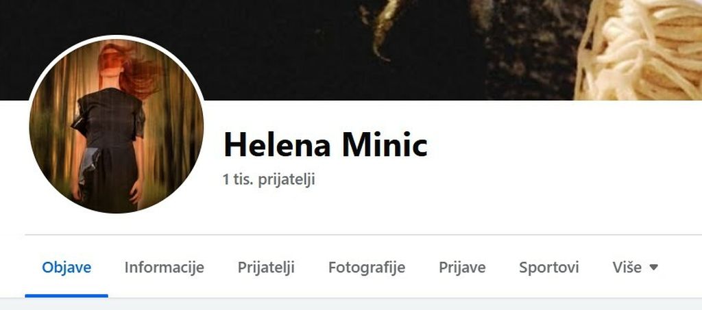 Helena Minić na Facebooku