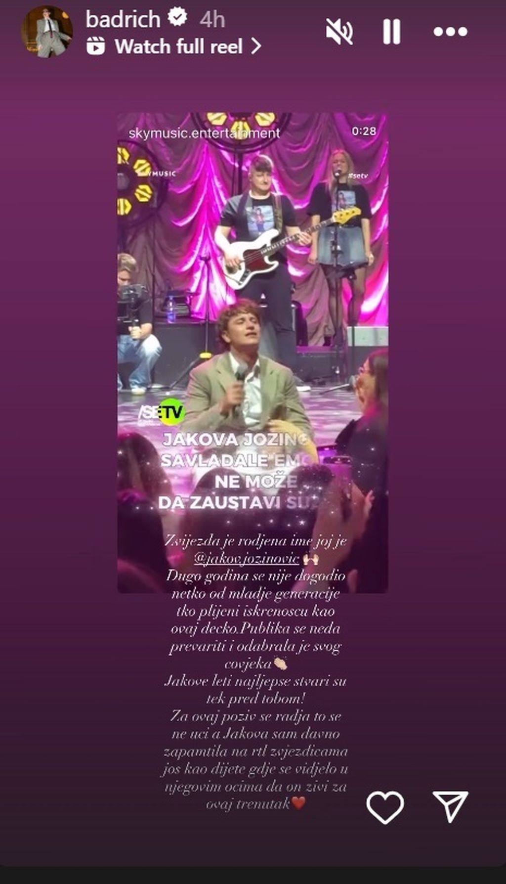 Nina Badrić na Instagramu