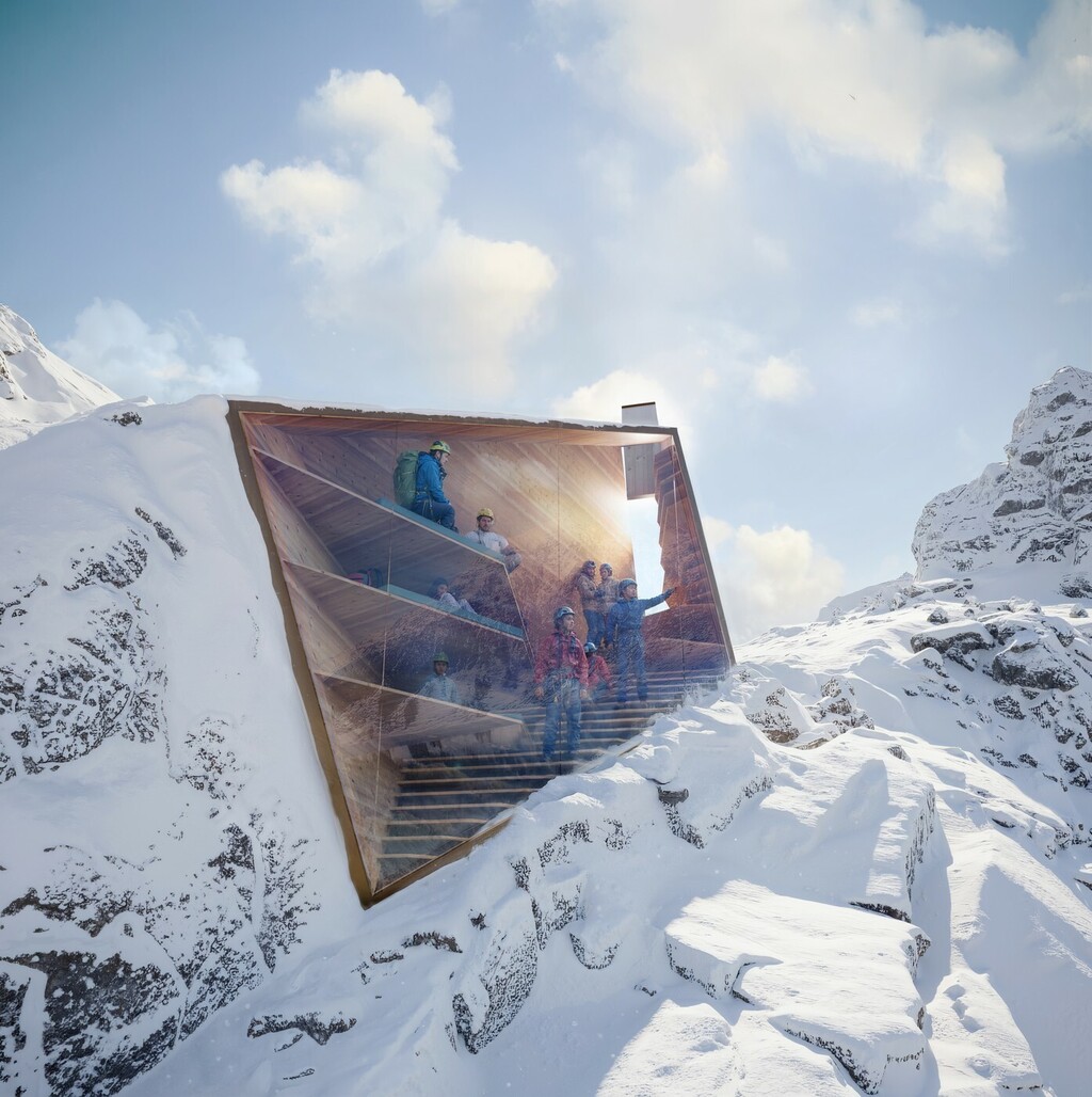 Staklena ploha na skloništu nudit će prekrasan pogled na okolicu