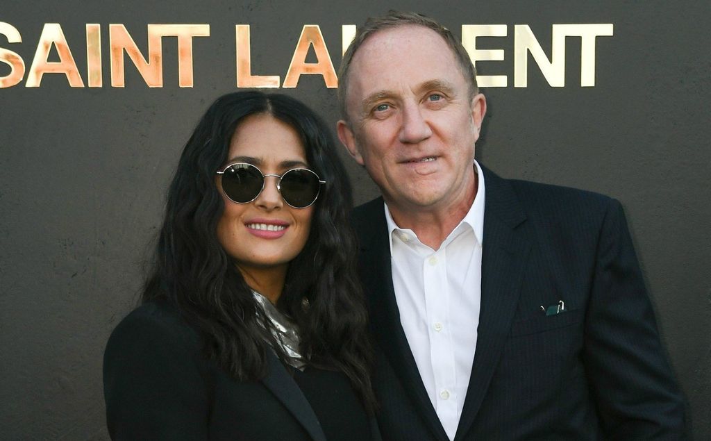 Salma i Francois-Henri na reviji modne kuće Saint Laurent