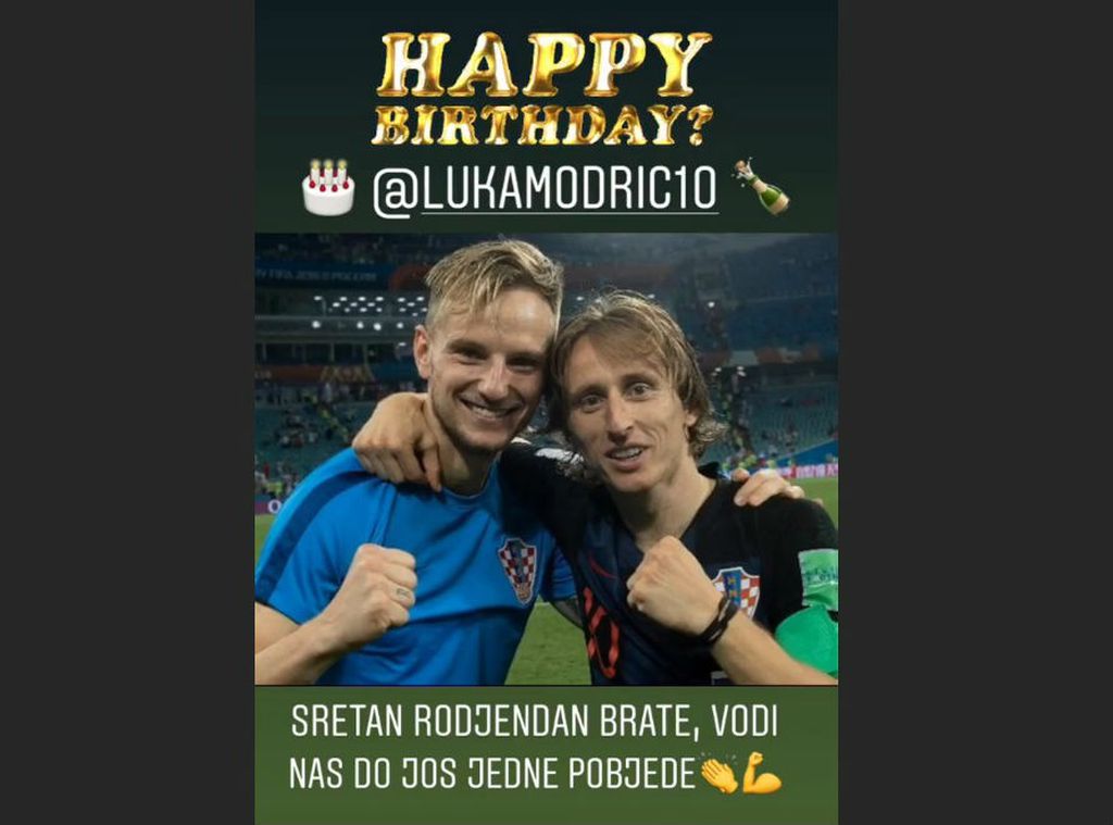 Rakitić čestitao Modriću na Instagramu