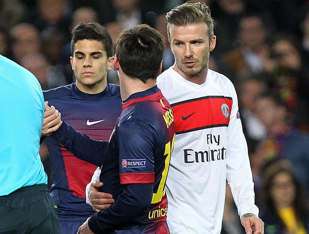 Lionel Messi i David Beckham (Foto: AFP)