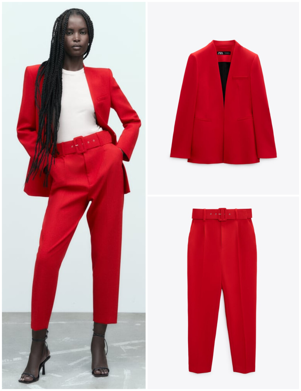 Crveno odijelo brenda Zara