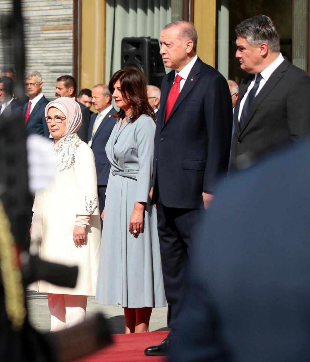 Turski predsjednik sa suprugom na Pantovčaku