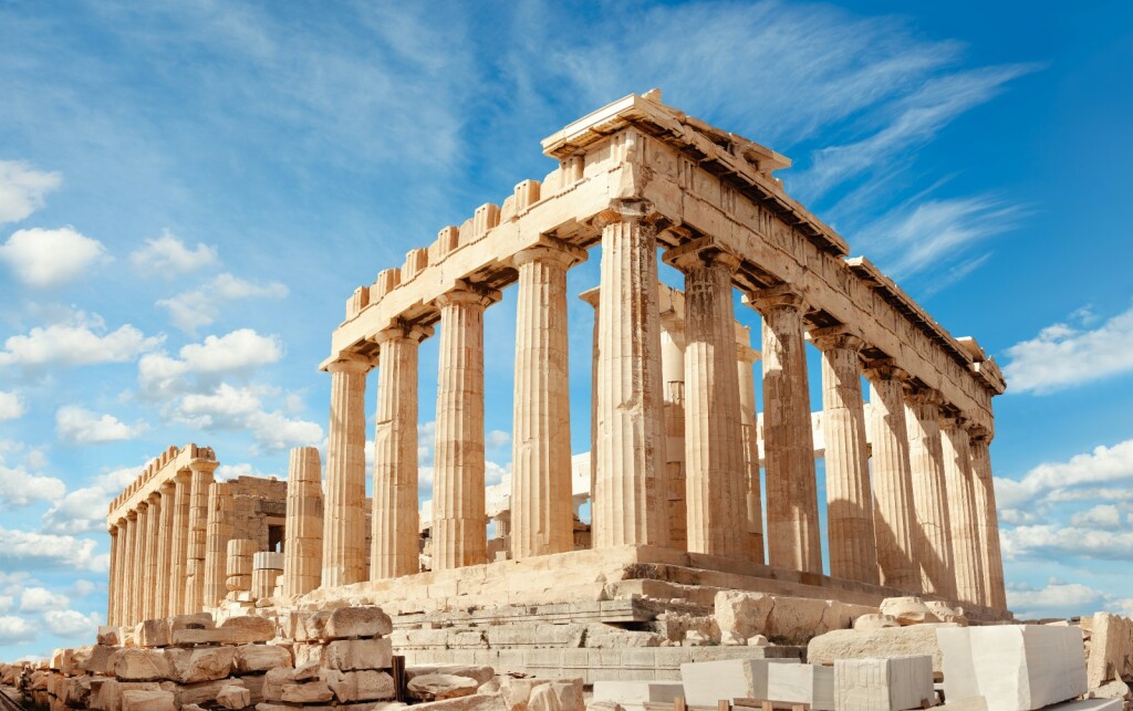 Fotografija Partenona u Ateni iz turističkih prospekata